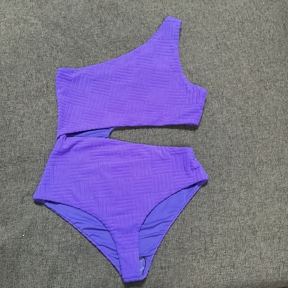 Beach RiotCeline Cutout One-Shoulder One-PieceSwimsuit Purple Ultra Violet - Picture 6 of 10